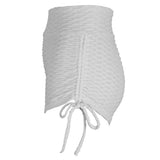 Maxbell Women Stretchy Butt Lifting Workout Running Yoga Shorts Gray XL