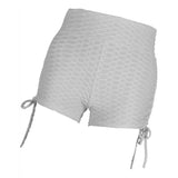 Maxbell Women Stretchy Butt Lifting Workout Running Yoga Shorts Gray XL