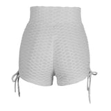 Maxbell Women Stretchy Butt Lifting Workout Running Yoga Shorts Gray XL