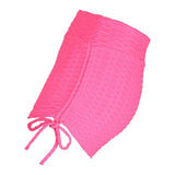 Maxbell Women Stretchy Butt Lifting Workout Running Yoga Shorts Rose Red L