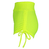 Maxbell Women Stretchy Butt Lifting Workout Running Yoga Shorts Fluorescent Green S