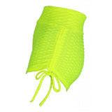 Maxbell Women Stretchy Butt Lifting Workout Running Yoga Shorts Fluorescent Green S