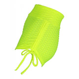 Maxbell Women Stretchy Butt Lifting Workout Running Yoga Shorts Fluorescent Green L