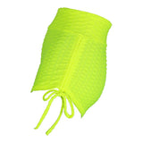 Maxbell Women Stretchy Butt Lifting Workout Running Yoga Shorts Fluorescent Green XL