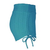 Maxbell Women Stretchy Butt Lifting Workout Running Yoga Shorts Deep Green XL