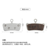 Maxbell Bicycle Disc Brake Pads Semi-metallic for Avid XO/E7/E9 Trail Guide Brakes
