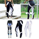 Maxbell Women High Elastic Yoga Pants Workout Running Yoga Leggings Leopard Print M