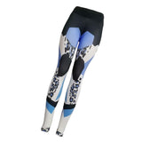 Maxbell Women High Elastic Yoga Pants Workout Running Yoga Leggings Leopard Print M