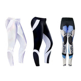Maxbell Women High Elastic Yoga Pants Workout Running Yoga Leggings Leopard Print M