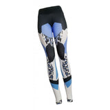Maxbell Women High Elastic Yoga Pants Workout Running Yoga Leggings Leopard Print XL