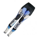 Maxbell Women High Elastic Yoga Pants Workout Running Yoga Leggings Leopard Print XL