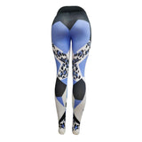 Maxbell Women High Elastic Yoga Pants Workout Running Yoga Leggings Leopard Print XL