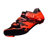 Maxbell Men Road Cycling Shoes Bike Bicycle Biking Shoe Sneaker Wide Feet Orange 39