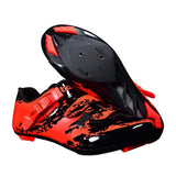 Maxbell Men Road Cycling Shoes Bike Bicycle Biking Shoe Sneaker Wide Feet Orange 39