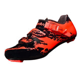 Maxbell Men Road Cycling Shoes Bike Bicycle Biking Shoe Sneaker Wide Feet Orange 40