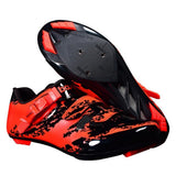 Maxbell Men Road Cycling Shoes Bike Bicycle Biking Shoe Sneaker Wide Feet Orange 40
