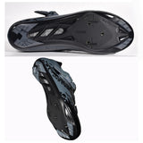 Maxbell Men Road Cycling Shoes Bike Bicycle Biking Shoe Sneaker Wide Feet Gray  44
