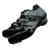 Maxbell Men Road Cycling Shoes Bike Bicycle Biking Shoe Sneaker Wide Feet Gray  44