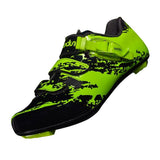 Maxbell Men Road Cycling Shoes Bike Bicycle Biking Shoe Sneaker Wide Feet Green 44