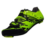 Maxbell Men Road Cycling Shoes Bike Bicycle Biking Shoe Sneaker Wide Feet Green 44