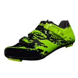 Maxbell Men Road Cycling Shoes Bike Bicycle Biking Shoe Sneaker Wide Feet Green 44