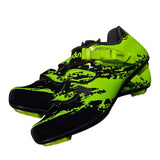 Maxbell Men Road Cycling Shoes Bike Bicycle Biking Shoe Sneaker Wide Feet Green 44
