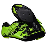 Maxbell Men Road Cycling Shoes Bike Bicycle Biking Shoe Sneaker Wide Feet Green 44