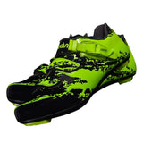 Maxbell Men Road Cycling Shoes Bike Bicycle Biking Shoe Sneaker Wide Feet Green 44