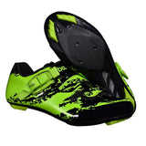 Maxbell Men Road Cycling Shoes Bike Bicycle Biking Shoe Sneaker Wide Feet Green 44