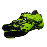Maxbell Men Road Cycling Shoes Bike Bicycle Biking Shoe Sneaker Wide Feet Green 44