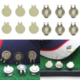 Maxbell 6 Pack Magnetic Hat Clips for Metal Golf Ball Marker Training Aid No Magnet