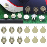 Maxbell 6 Pack Magnetic Hat Clips for Metal Golf Ball Marker Training Aid No Magnet