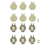 Maxbell 6 Pack Magnetic Hat Clips for Metal Golf Ball Marker Training Aid No Magnet