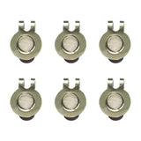 Maxbell 6 Pack Magnetic Hat Clips for Metal Golf Ball Marker Training Aid Magnet