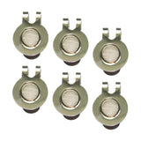 Maxbell 6 Pack Magnetic Hat Clips for Metal Golf Ball Marker Training Aid Magnet