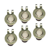 Maxbell 6 Pack Magnetic Hat Clips for Metal Golf Ball Marker Training Aid Magnet