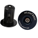 Maxbell 1 Pair Aluminum Alloy Bar End Plugs Handlebar End Caps for MTB Bikes Black