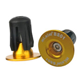 Maxbell 1 Pair Aluminum Alloy Bar End Plugs Handlebar End Caps for MTB Bikes Gold