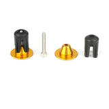 Maxbell 1 Pair Aluminum Alloy Bar End Plugs Handlebar End Caps for MTB Bikes Gold