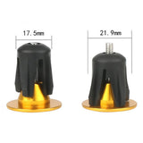 Maxbell 1 Pair Aluminum Alloy Bar End Plugs Handlebar End Caps for MTB Bikes Gold