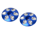 Maxbell 2pcs Aluminum Alloy Road Bicycle MTB Bike Stem Headset Top Cap Covers Blue