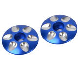 Maxbell 2pcs Aluminum Alloy Road Bicycle MTB Bike Stem Headset Top Cap Covers Blue