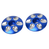 Maxbell 2pcs Aluminum Alloy Road Bicycle MTB Bike Stem Headset Top Cap Covers Blue