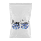 Maxbell 2pcs Aluminum Alloy Road Bicycle MTB Bike Stem Headset Top Cap Covers Blue