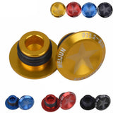 Maxbell 1 Pair Aluminum Alloy Bicycle MTB Handlebar Bar End Plugs Caps Set Red