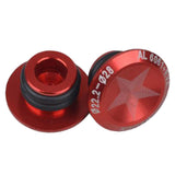 Maxbell 1 Pair Aluminum Alloy Bicycle MTB Handlebar Bar End Plugs Caps Set Red