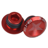 Maxbell 1 Pair Aluminum Alloy Bicycle MTB Handlebar Bar End Plugs Caps Set Red