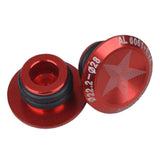 Maxbell 1 Pair Aluminum Alloy Bicycle MTB Handlebar Bar End Plugs Caps Set Red