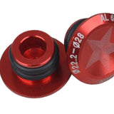 Maxbell 1 Pair Aluminum Alloy Bicycle MTB Handlebar Bar End Plugs Caps Set Red