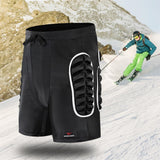 Maxbell Women Men Ski Skating Hip Butt Protective Pad Skateboard Padded Shorts M